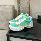 CC Sneaker Turquoise Mix White Fabric