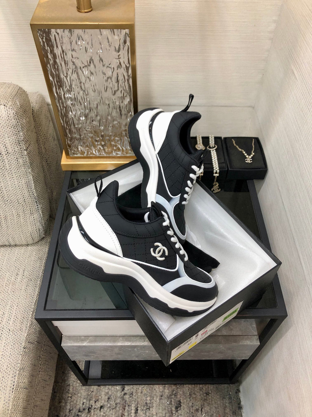CC Sneaker Black Nappa Leather