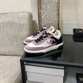 CC Sneaker In Black Mix Pink Suede
