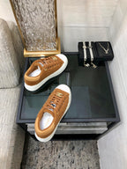 CC Low Sneaker Brown Yellow Wool