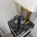 CC 26s Platform Sandals Black Sheepskin 688705