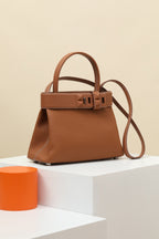 HM Medor Bag With Collier De Chien Clasp Brown Togo And Swift Calfskin 269928