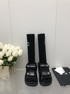 DAD SANDAL BLACK LAMBSKIN