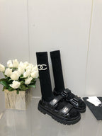 DAD SANDAL BLACK LAMBSKIN