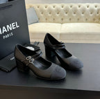 CC 25C Mary Jane Black Sheepskin 212991