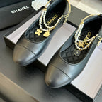 Double Strap Chunky Heel Mary Jane Shoes Black