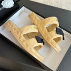 Mule Sandals Lambskin Beige Cream