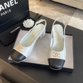 cc slingback 50 white black calfskin