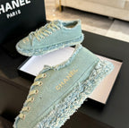 cc low sneaker dark old denim embroidery canvas
