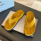 PRA RUBBER THONG SANDALS AMBER VELVET
