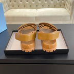 PRA FLAT NAPPA SANDALS BRONZE LAMBSKIN