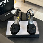 CC Sandals 80mm Black Suede