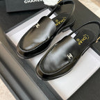 CC 25C Slingback Loafer Black Patent Leather