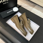 CC 25C Moccasins Bronze Olive Patent Leather