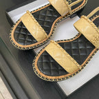CC 25K sandal 10mm leather chain calfskin