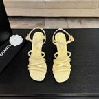 CC Cruise 25/26 Sandal 95mm Lemon Yellow Patent Leather