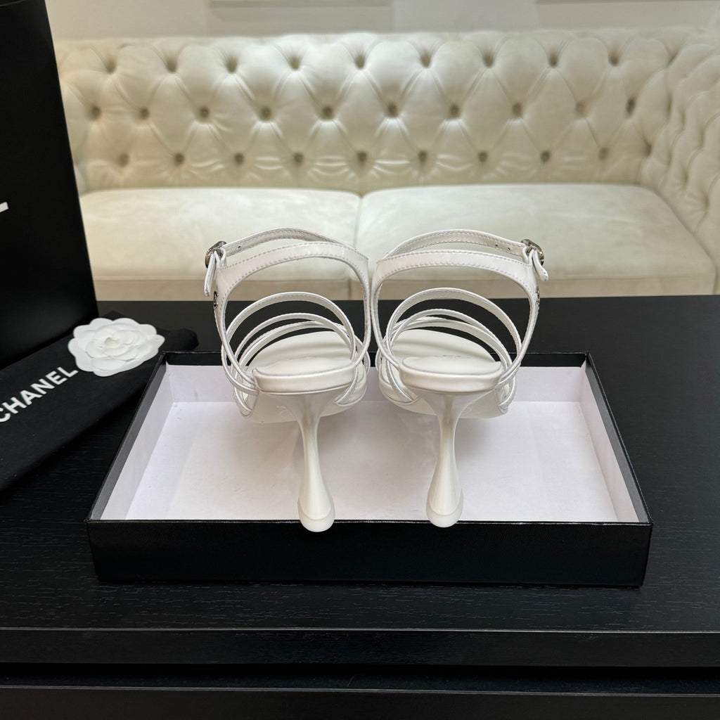 CC Cruise 25/26 Sandal 95mm White Patent Leather