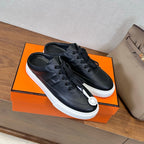 HM Deep Sneaker Black White Cowhide 543801