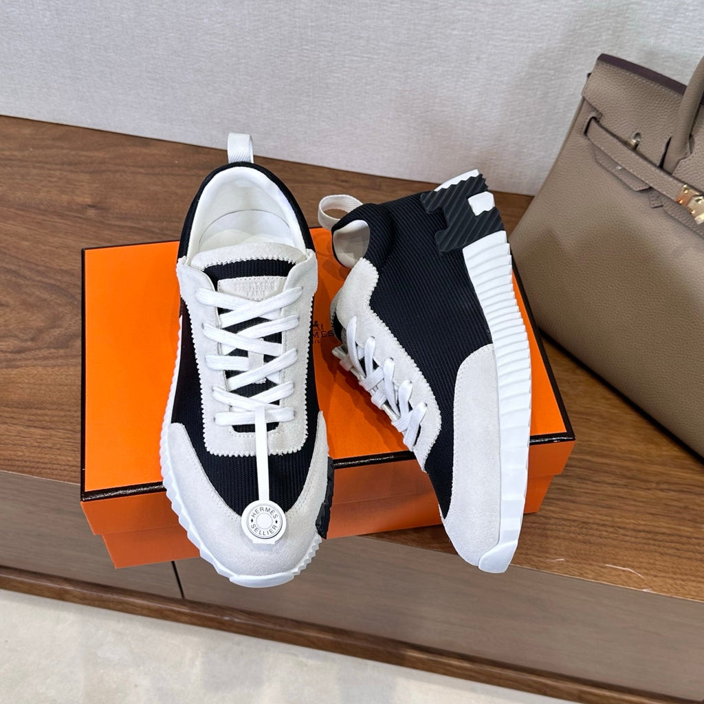 HM 26S Bouncing Sneaker In Black mix Grey Suede 543811