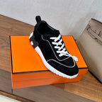 HM 26S Bouncing Sneaker In Black mix White Suede 543814