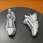 PRA RUNNING SHOES BLADE IN SILVER BREATHABLE MESH