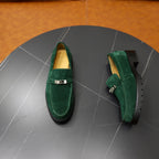 HM Men's Icone Loafer Dark Olive Green Suede 714428