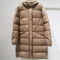 MC 2025 Long Down Coat Glossy Beige Polyester 0002
