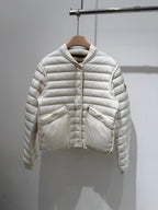 MC 2025 Jacket Pink And White Nylon Down