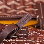 saint louis pm 34cm burgundy canvas chevroches calfskin