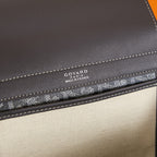 ROUETTE SOUPLE BAG 31 IN BLACK GOYARDINE CANVAS AND CALFSKIN