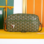 CAP-VERT PM BAG 22 IN WOODLAND GREEN GOYARDINE CANVAS