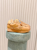 LV 25 Buttersoft Sneakers Yellow Brown Calfskin 576993