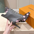 LV AW25 Ankle Boot Grey Monogram Canvas & Plain Calf Leather 555615