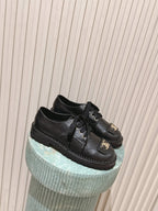 CC 26s Shoes 2cm Black Quited Calfskin 583905