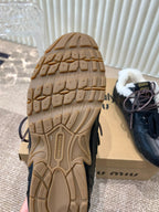 Miu x Balance Sneakers Black Cowhide