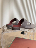 LP 25C Thong Slide Sandal Koala Brown Suede 208104