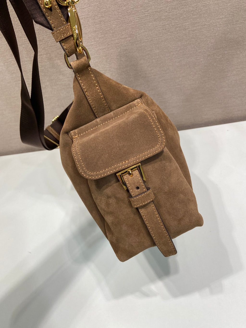 PRA Explorer Bag Brown Suede 341105