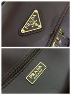 PRA Shoulder Bag Dark Brown Sheepskin 341138