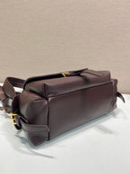 PRA Shoulder Bag Dark Brown Sheepskin 341138