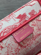 medium dioriviera book tote 36 red tiger embroidery canvas