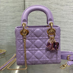 Lady Bag 17cm Violet Lambksin