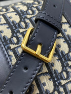 GROOVE 25 BAG IN BLACK MIX BEIGE OBLIQUE MONOGRAM JACQUARD
