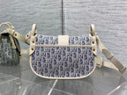 CD Montaigne classic monogram 25 blue white canvas jacquard