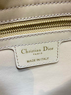 Dior 2025 Bow Bag 28cm Beige Leather 272513