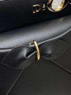Dior 2025 Bow Bag 28cm Black Leather 272519