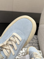 Golden Goose 2025 Space-Star Sabot Sneaker Blue Beige Suede Wool 141172