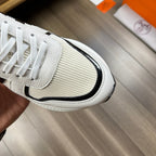 HM THICK - SOLE SNEAKER WHITE AND BLACK FABRIC