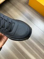 LV SPORT SNEAKER IN BLACK CALFSKIN WITH LOGO