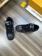 LV SNEAKER BLACK MIX WHITE CANVAS
