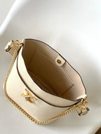 LV Lock and Walk Bag White Gold Cowhide 241224